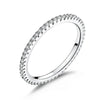 Silver Gold Plated Ring Full Zircons Paved Finger Band Ring for Women Stacking Jewelry Gift - Image 8