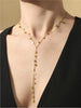 Stainless Steel Chain Necklace with Long Tassel Details - Image 2