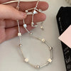Silver Bead Geometry Necklace for Women Girl Korean Design Versatile Choker Jewelry - Image 3