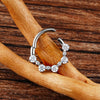 Titanium CZ Heart Daith Earring Hoop 16G Hinged Septum Clicker Nose Ring Piercing Jewelry - Image 12