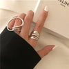 3Pcs/Set Gold Color Smooth Geometric Open Rings Set For Women Exaggerated Metal Irregular Thick Chunky Ring Jewelry Gift - Image 8