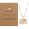 Charm Pendant Necklace with Sun Dragonfly Owl Lotus Feather Angel Wing Elephant and More Designs - Image 18
