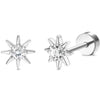 1Pair Flat Back Earrings for Women Steel Earrings Hoop Stud Cartilage Tragus Piercings - Image 17