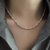 Heart Pendant Choker Necklace with Adjustable Chain - Image 32