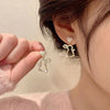 Crystal Hollow Animal Rabbit Drop Earrings for Women Cute Imitation Pearl Heart Dangle Earrings Party Jewelry Girls Gift - Image 3