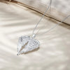 Elegant Angel Wing Heart Shaped Pendant Necklace, Elegant Versatile Banquet Party Daily Wear Jewelry Gift - Image 4