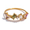 Chic Bling Colorful Cubic Zirconia Thin Ring Stainless Steel Finger CZ Jewelry - Image 8