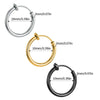 1Pair Round Circle Spring Ear Clip Non Piercing Earrings Fake Earrings Gift for Men Women Jewelry - Image 4