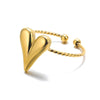 316L Stainless Steel Rings for Women Gold Color Classic rings wedding couple rings Jewelry - Image 14