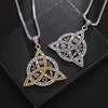 Stainless Steel Triquetra Symbol Necklace Celtic Witch Knot Pendant Necklace For Men Witchcraft Jewelry - Image 2