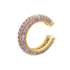 Clip On Cuff Earrings with Heart Star Cross and Rainbow Stone Designs - Image 26