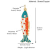 Enamel Fish Bone Squid Marine Sea Dalphin Charm Pendant, Gold Silver Plated Zircon Jewelry Finding Supplies - Image 26