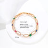 XP Jewelry (20 cm x 10 mm) Zircon Double Heart Knot Bracelet For Women Jewelry Gold Plated Eco Friendly - Image 9