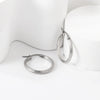 Punk Golden Plated Stainless Steel Reticulate Rhombus Hoops Earrings For Women Anti-Allergic Temperament Jewelry - Image 5