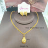 Women Gold Plated Pendant Necklace and Drop Earrings Set Teardrop Star Round Flower Heart Gold Jewelry Accessories Gift - Image 6