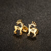 1 Pair Bowknot Christmas Tree Elk Jingle Bell Stud Earring for Women Stainless Steel Earrings Jewelry Xmas Gift - Image 11