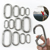 1-5Pcs Oval Coil Spring/50/65/80mm Heavy Duty 304 Stainless Steel O Ring Snap Hook Quick Release Rings Carabiner Buckle - Image 6