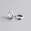 Silver Simple Matte Bohemian Round Ear Buckle for Women Punk Unisex Rock Hoop Earring Jewelry Accessories - Image 16
