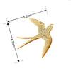 Stainless Steel Swallow Brooch Unisex Niche Literary Minimalist Pin Accessory Daily Wear Gifts - Image 6