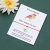 Robin Bracelet Robin Charm Waxed Cord Friendship Bracelet Robin Jewellery for Women Men When Robins Appear Memorial Gift - Image 3