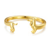 Silver Cute Dachshund Dog Adjustable Rings for Women Open Animal Ring Family Jewelry Gift - Image 9