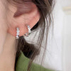 Wosikate Light Silver Gold-plated Earrings For Women Rose Gold-plated Jewellery Earrings Buckle - Image 6
