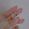 Silver Color Inlaid Zircon Clover Tassel Earrings For Women Delicate Chain Pendant Earring Party Jewelry Accessories Gifts - Image 26