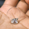 Igotos Transparent Fishing Line Ring Silver Round Diamond Ring Wedding Band Jewelry for Women - Image 6