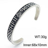 Punk Vikings Thor's Hammer Cuff Bangle Men Stainless Steel Norse Runes Celtic Knot Valknut Amulet Bracelet Scandinavian Jewelry - Image 5
