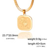 12 Zodiac Sign Necklace for Women Stainless Steel 12 Constellation Pendant Snake Neck Chain Choker Birthday Jewelry Gifts - Image 14