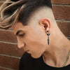 2pcs Stainless Steel Non Pierced Clip On Earrings for Men Women Magnetic Stud Earrings Punk Dangle Huggie Hoop Earrings Set - Image 3