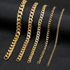 3-11mm Locomotive Men Punk Rock Stainless Steel Curb Cuban Link Chain Silver Color Bracelet For Women Biker Jewelry - Image 29