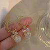 Shiny Rhinestone Butterfly Water Drop Tassel Earrings for Women Crystal Zircon Pearl Long Earring Party Daily Jewelry Gifts - Image 5