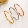 Stainless Steel Bangle Gold Silver Rose Gold Color Crystals Buckle Van Be Opened Bracelets Jewelry Women Men - Image 6