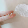 Small Zircon Hollow Heart Dangle Earrings For Women Girls Gold Color Elegant Charm Jewelry Accessories Birthday Party Gifts - Image 2