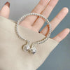 Charm Silver Bead Bracelet Bracelet Cute Feminine Party Wedding Jewelry With Adjustable Size - Image 9