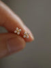 Silver Needle Simple Zircon Crystal Gold Silver Plated Earrings Jewelry Gift Butterfly Flower Girls Earrings - Image 22