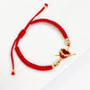 Red/Black Rope Braided Sacred Heart Shaped Crystal Cross Bracelet Classic for Men Women Lucky Religious Jewelry Party Gift - Image 17