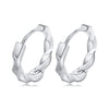 Simple Twisted Mobius Hoop Huggie Earrings for Men, Metal Geometrical Strip Earring Jewelry Gift to Him - Image 12