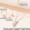 5Pcs Elegant Crystal Jewelry Set Zirconia Ring Necklace Bracelet Earrings Simple Set Jewelry Versatile Jewelry - Image 6