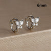 2PCS Simple Mini Butterfly Huggie Hoop Earrings 6MM 8MM Small Colorful Zircon Cartilage Earring Ear Bone Nail Piercing Jewelry - Image 22