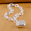 charm Silver Bracelet for man woman Twisted rope chain jewelry Wedding party Christmas gift - Image 28