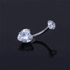 1PC Crystal Sexy Belly Navel Piercing Titanium Steel Heart Belly Button Square Rhinestone Navel Rings Belly Piercing - Image 6