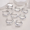 8Pcs Y2K Punk Silver Bangle Set Twist Wave Irregular Chunky Open Cuffs Hip Hop Street Teen Stackable Wrist Jewelry Gift - Image 6