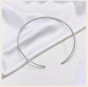 Choker Neck Cuff for Women, Open Collar Choker Torques Necklace Adjustable,Simple Stainless Steel Jewelry - Image 19