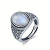 Vintage Silver Tiger's Eye Stone Rings 10 14MM Retro Style Large Stone Finger Rings Jewelry for Men - Image 8