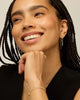 Gold Plated Posts Drop Dangle Chain Earrings for Women Dangling Chain Studs Ball Threader Earscapes Earrings - Image 3