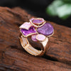 Multicolor Drip Oil Geometic Rings for Women Accessories Elastic Adjustable Gold Color Ring Party Jewelry Gift - Image 5