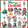 Christmas Series Charms Beads Silver Christmas Tree Snowman Elk Charm Fit Bracelet Pendent Women Jewelry - Image 1
