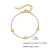 Cubic Zirconia Chain Tennis Bracelet Women, Gold Plated CZ Link, Elegant Sparkling Stackable Statement Wrist Jewelry Gift - Image 17
